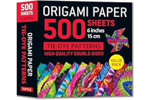 Origami Paper 500 sheets Tie-Dye Patterns 6 (15 cm): Tuttle Origami Paper: Double-Sided Origami Sheets Printed with 12 Design