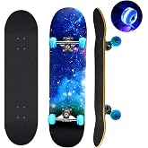 31-Inch Skateboard, 8-Ply Maple Deck, ABEC-11 Bearings