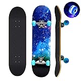 Skateboards with Colorful Flashing Wheels for