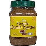 Jiva Organics Organic Ground Cumin Powder 1 Pound Jar - 100% Pure & Non-GMO, Cumin Seed Powder