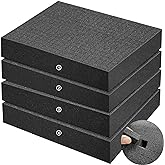 4 Pack Gun Case Foams-16 x 12 x 2 Inch Pick and Pluck Shadow Packing Foam Sheets for Craft, Black Polyurethane Toolbox Carry Case Foam Inserts, Closed Cell Foam for Gun Cases Padding Storage Organizer