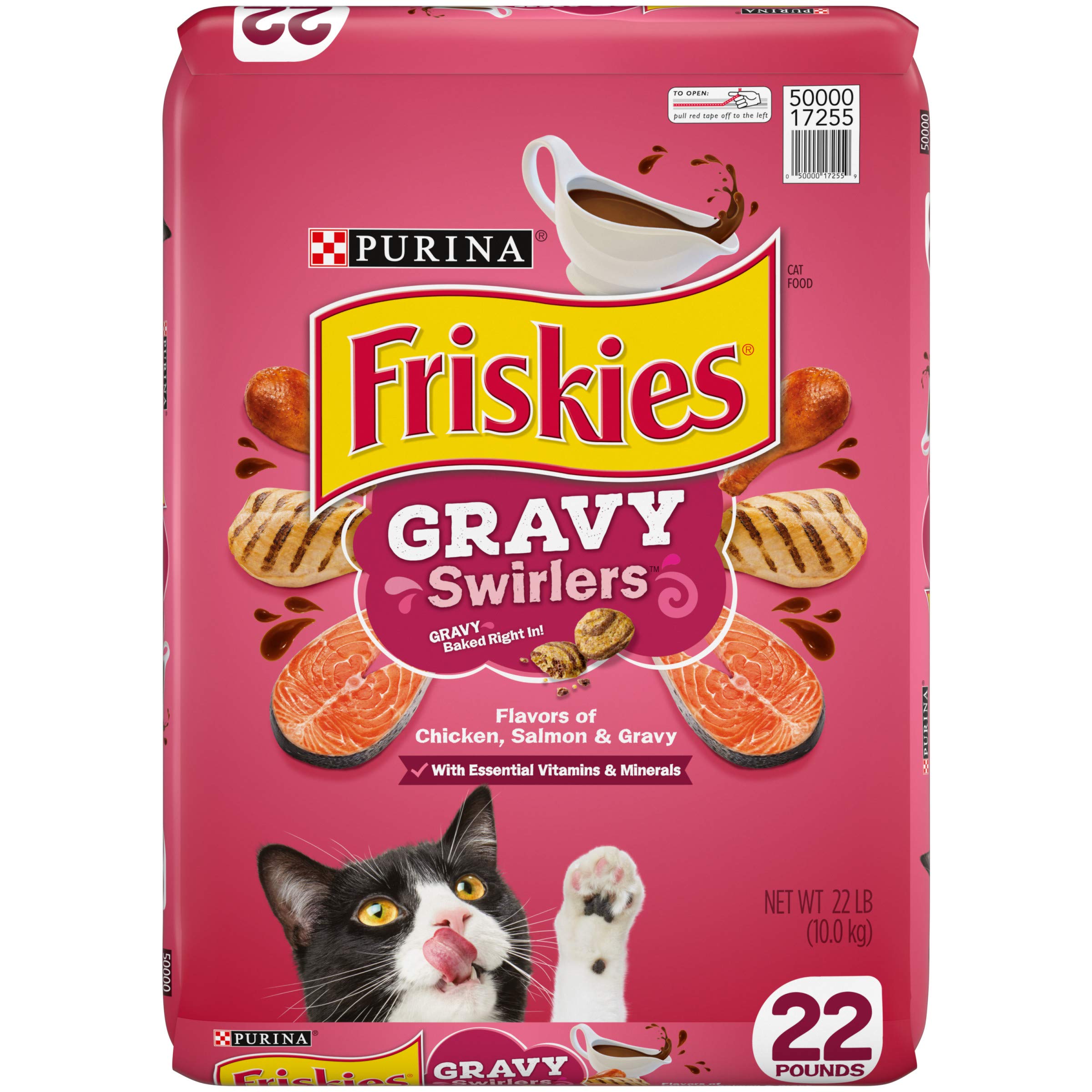 Purina Friskies Dry Cat Food, Gravy Swirlers 22 lb. Bag Buy Online