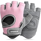 VINSGUIR Workout Gloves for Women and Men, Breathable &amp; Padded Gym Gloves | Weight Lifting Gloves with Enhanced Grip &amp; Full Palm Protection for Strength Training, Pull Ups, Gym Training and Fitness