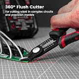 KAIWEETS 5.0 Inch Wire Cutter 2 in 1 Side Cutter 10-20 AWG Anti-Slip view 2