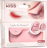 KISS Looks So Natural False Eyelashes Style Shy Lightweight Tapered End view 6