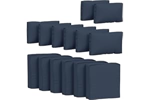 PAKUNODA 14 Pcs Outdoor Cushion Covers Patio Cushion Slipcovers Replacement Splash Proof with Zipper for Outdoor Furniture, Patio Sofa Couch 3 Sizes, Covers Only