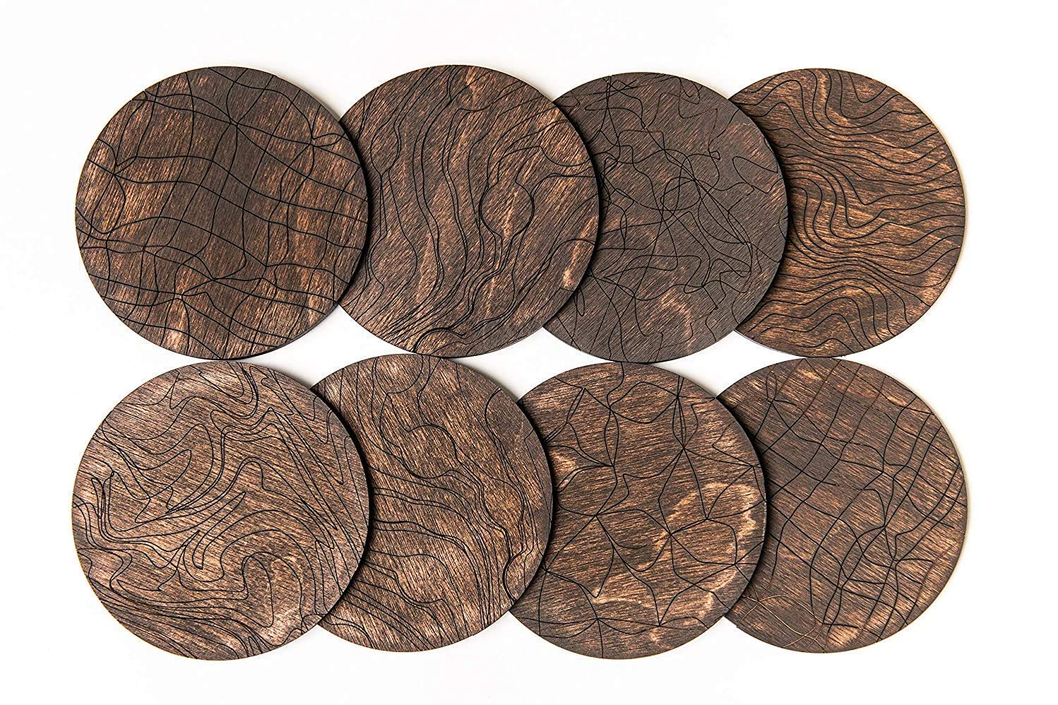 Wood Coaster, Custom Coasters, Coaster Set, Drink Coasters, Wooden