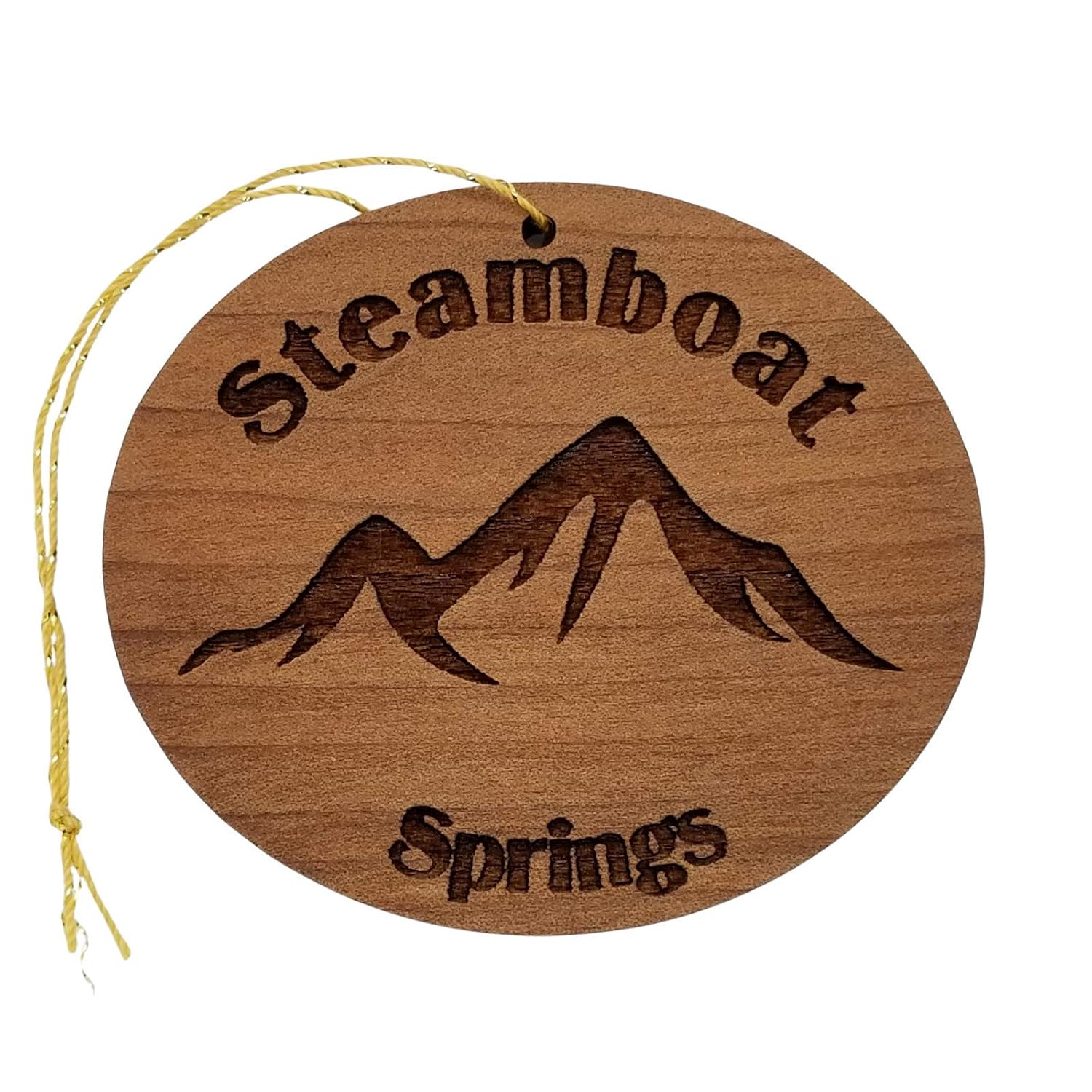Steamboat Springs CO Ornament Handmade Wood Ornament Colorado Souvenir Handmade