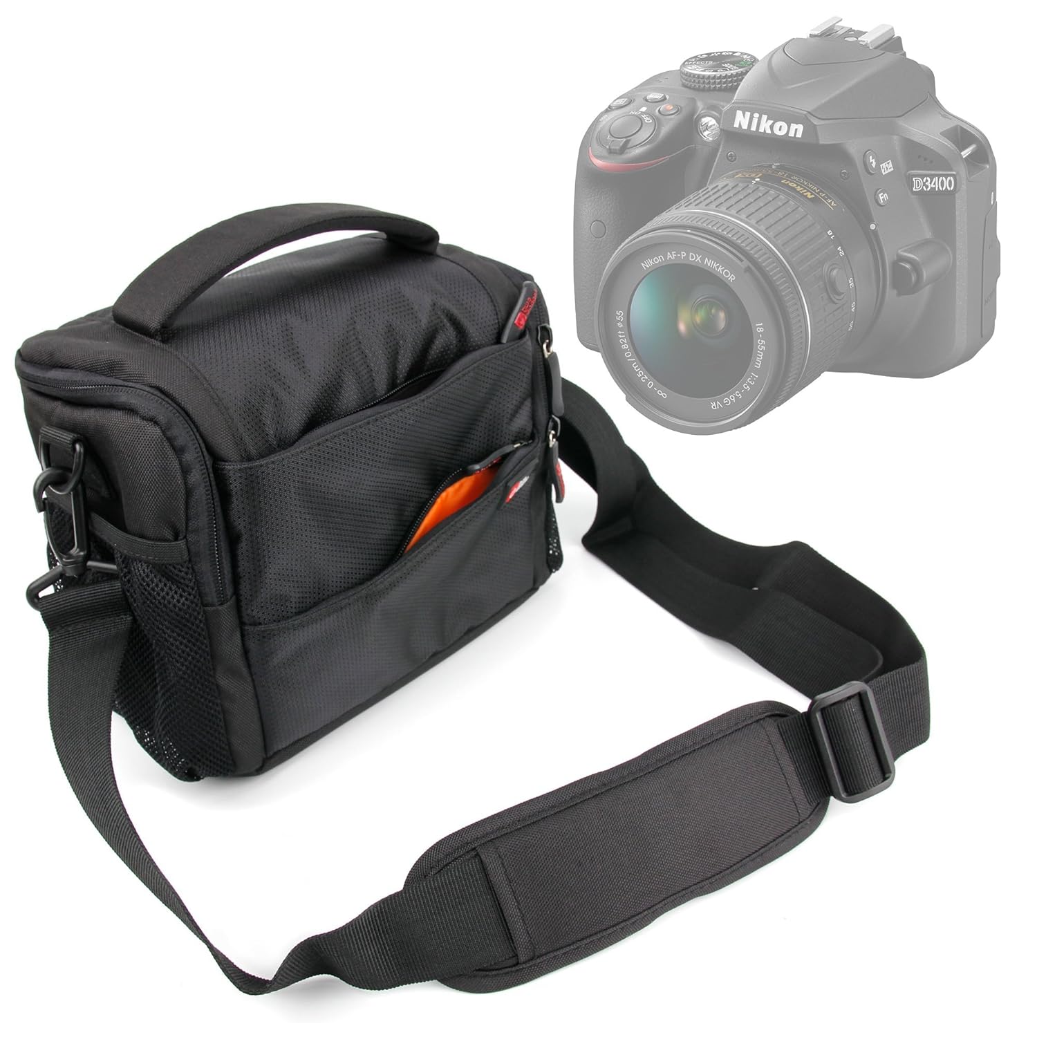 DURAGADGET Bandolera para Cámara Nikon D3400: Amazon.es: Electrónica