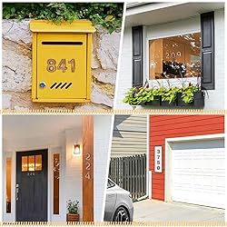 Ranslen 10 Pieces 2.76 Inch High House Numbers