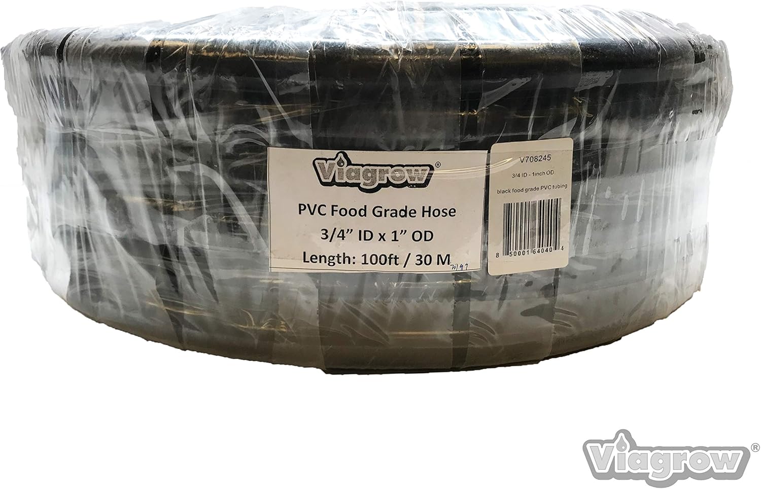 Viagrow V708245 Vinyl Multipurpose Irrigation Tubing(100ft, 3/4 inch ID-1 inch OD), Black : Garden & Outdoor