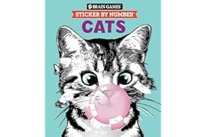 Brain Games - Sticker by Number: Cats (28 Images to Sticker) (Volume 2)