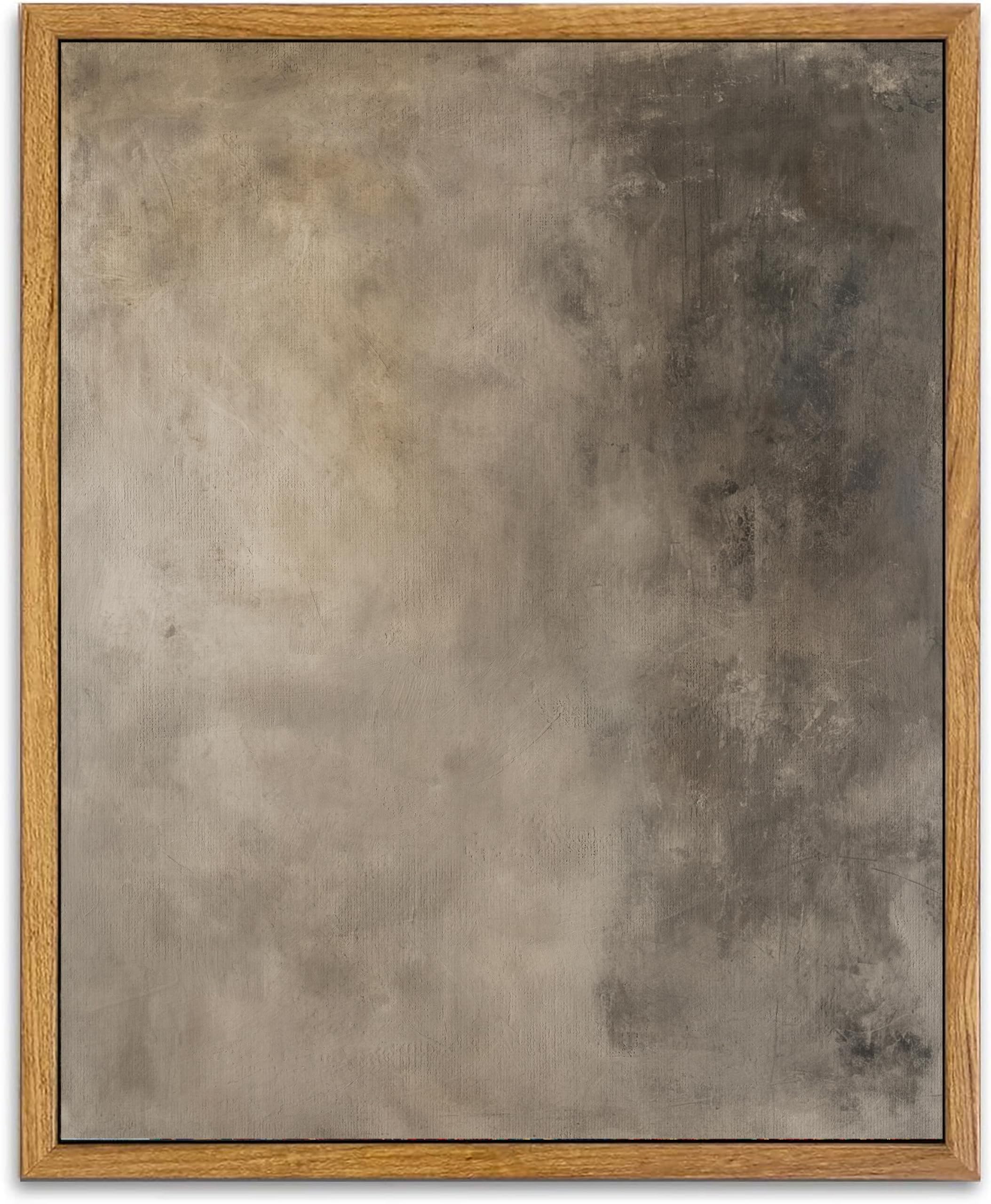 Photo 1 of KBKBART Framed Neutral Wall Art, Earthy Abstract Canvas Oil Painting, Minimalist Textural Artwork Wall Decor, Neutral Gallery Art Prints for Bedroom Living Room, Gallery, Gifts for Friends or Family (8"x10")