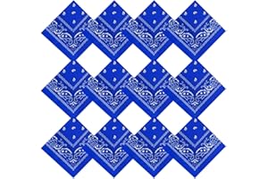Pistha Bandanas for Women Men Cowboy Bandana Handkerchief Headband Face Mask Bulk for Party Costume
