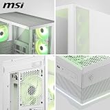 MSI MAG PANO 110R PZ White Mid-Tower Gaming Case supports 400mm GPU view 7