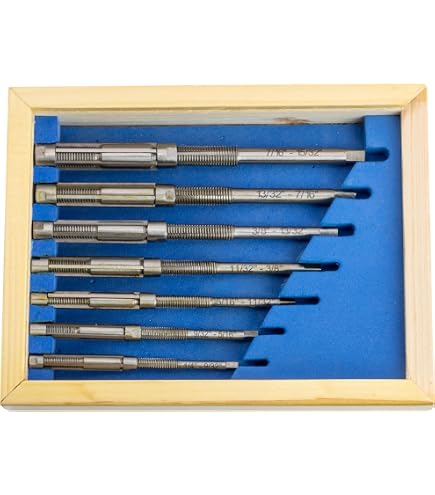 OMEX Micro Expanding Hand Reamer Set – 7 Pcs, Adjustable, 1/4" To 15/32", Boxed, New