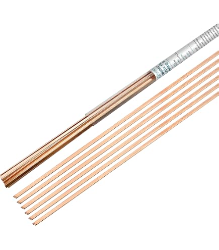 20 Baguettes De Soudure Cuivre Phosphore - Diamètre 2,5 Mm, Pour Climatisation Et Réfrigération