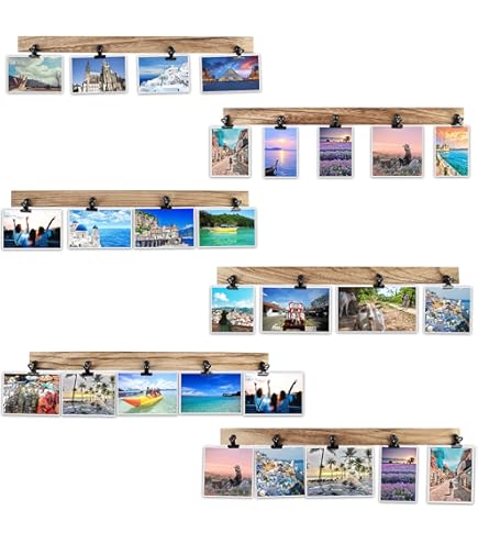 Amazon.com - Aiyome 6 Wooden Wall Hanging Photo Frames With 27