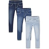 The Children's Place Girls Stretch Denim Jeggings, 3 Pack