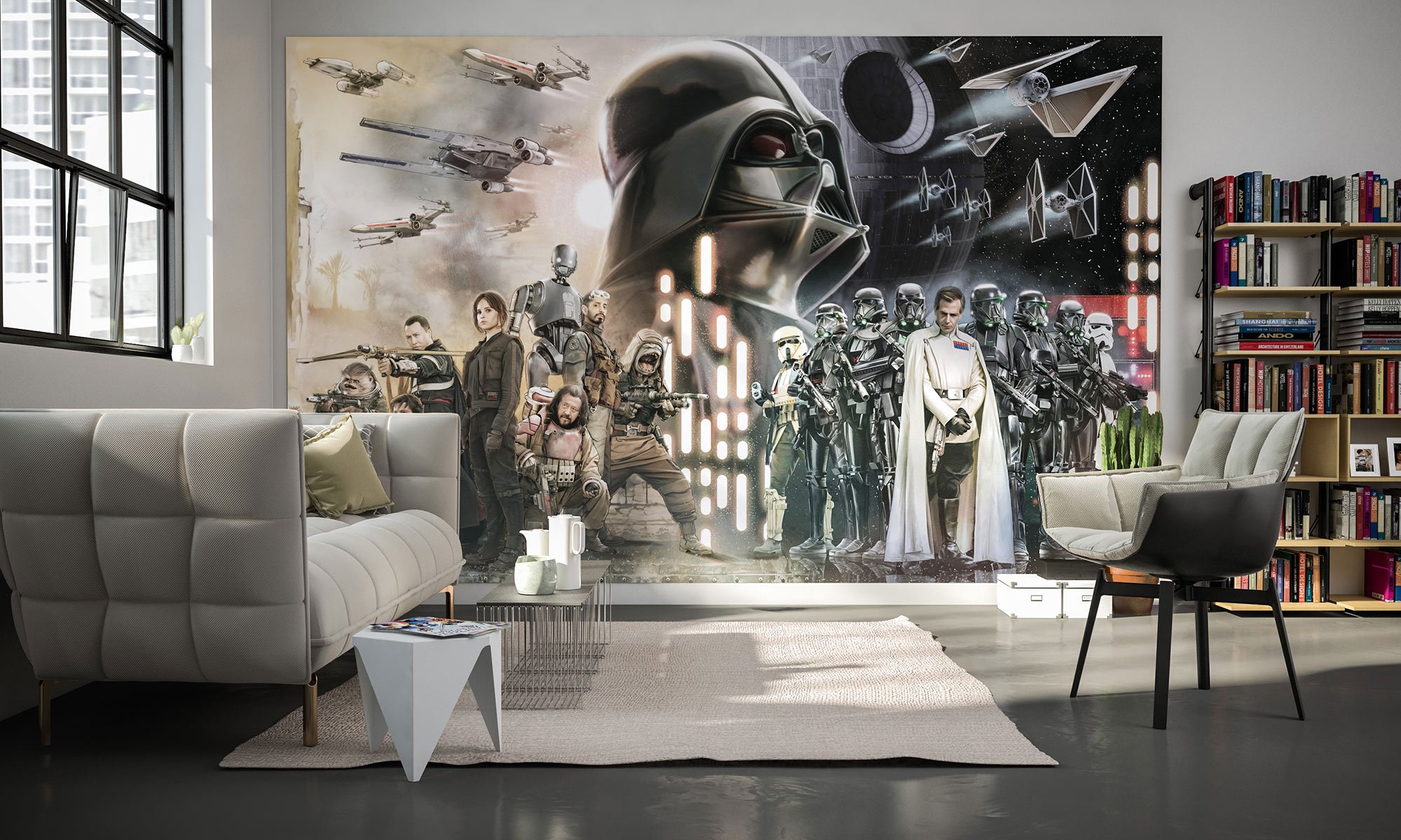 Komar 028-DVD4 Star Wars Collage Wallpaper, Assorted Colours