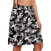 COOrun Women's 20" Knee Length Skorts Skirts Athletic Tennis Skorts Long Golf Skirt with Pockets Modest Skirts