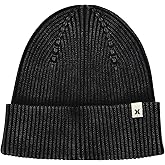 Hurley Womens Beanie Hats for Women - 100% Cotton Beanies Fixed Cuff Soft Lightweight Ribbed Knit Medium Fit Beanie for Women