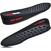 6FT Boost Advanced Height Increase Insole 1 Level Elevation Men's Shoe Lifts 1.25 Inch for Hi-Tops Men and Women
