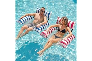 Jasonwell Inflatable Pool Floats Adult - Fabric Pool Floaties Chair Lake Beach Floating Chair Swimming Pool Noodles Water Ham