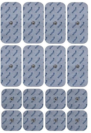 16 x Elektroden Pads, 8 * 10x5cm + 8 * 5x5cm. Selbstklebend, für Sanitas Beurer EMS TENS Geräte