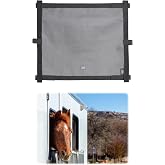 Tackmore Horse Trailer Window Screen Mesh Trailer Safety Bar Window Screen with Mesh Hole Trailer Bar Window Accessories 26 * 22.5 inch