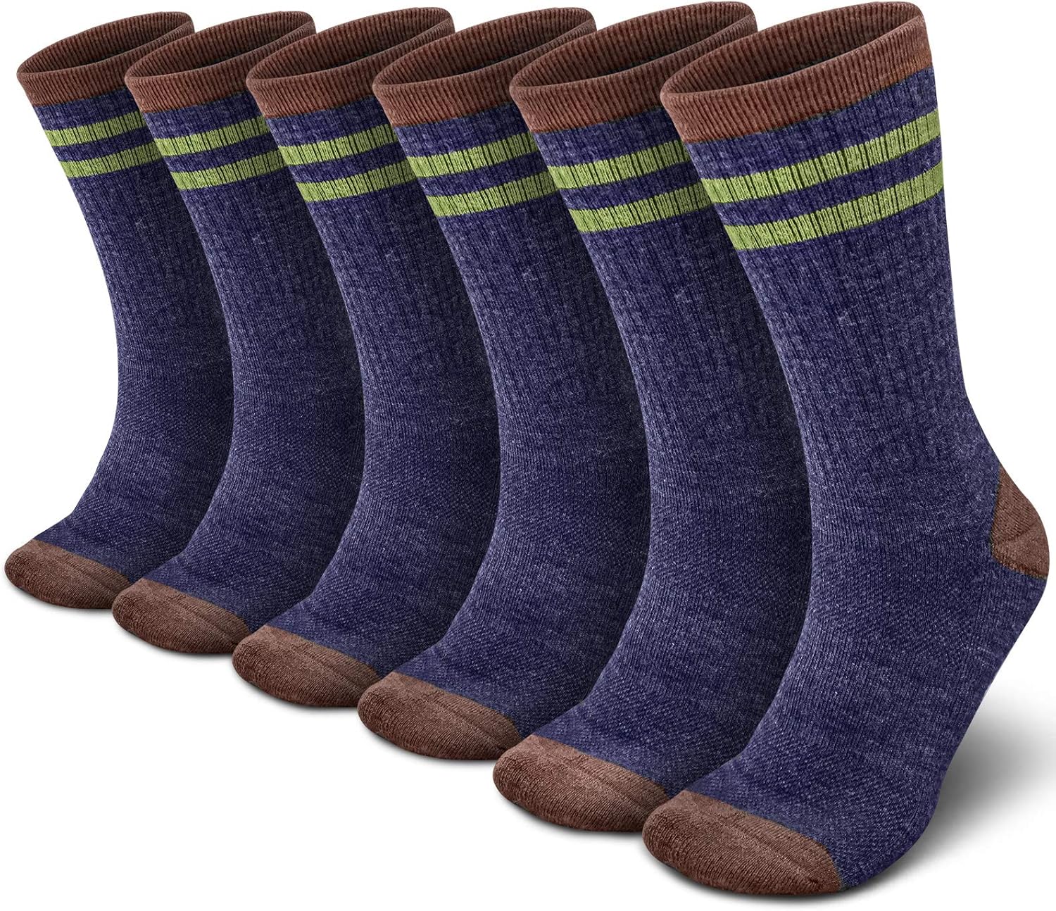 LIN 80 Merino Wool Hiking Socks Thermal Warm Crew Winter