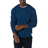 Amazon Essentials Men's Long-Sleeve Soft Touch Waffle Stitch Crewneck Sweater