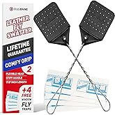 Durable flexible fly swatter