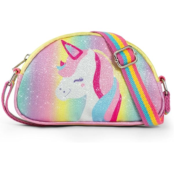 Amazon.com: AACKS Girls Crossbody Bag - Trendy Rainbow Purse with