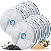 MyfatBOSS 8+8 PACK Cat Water Fountain Filters, Replacement Filters for Automatic Pet Fountain, 4.13inch Filters For Cat Water Fountain