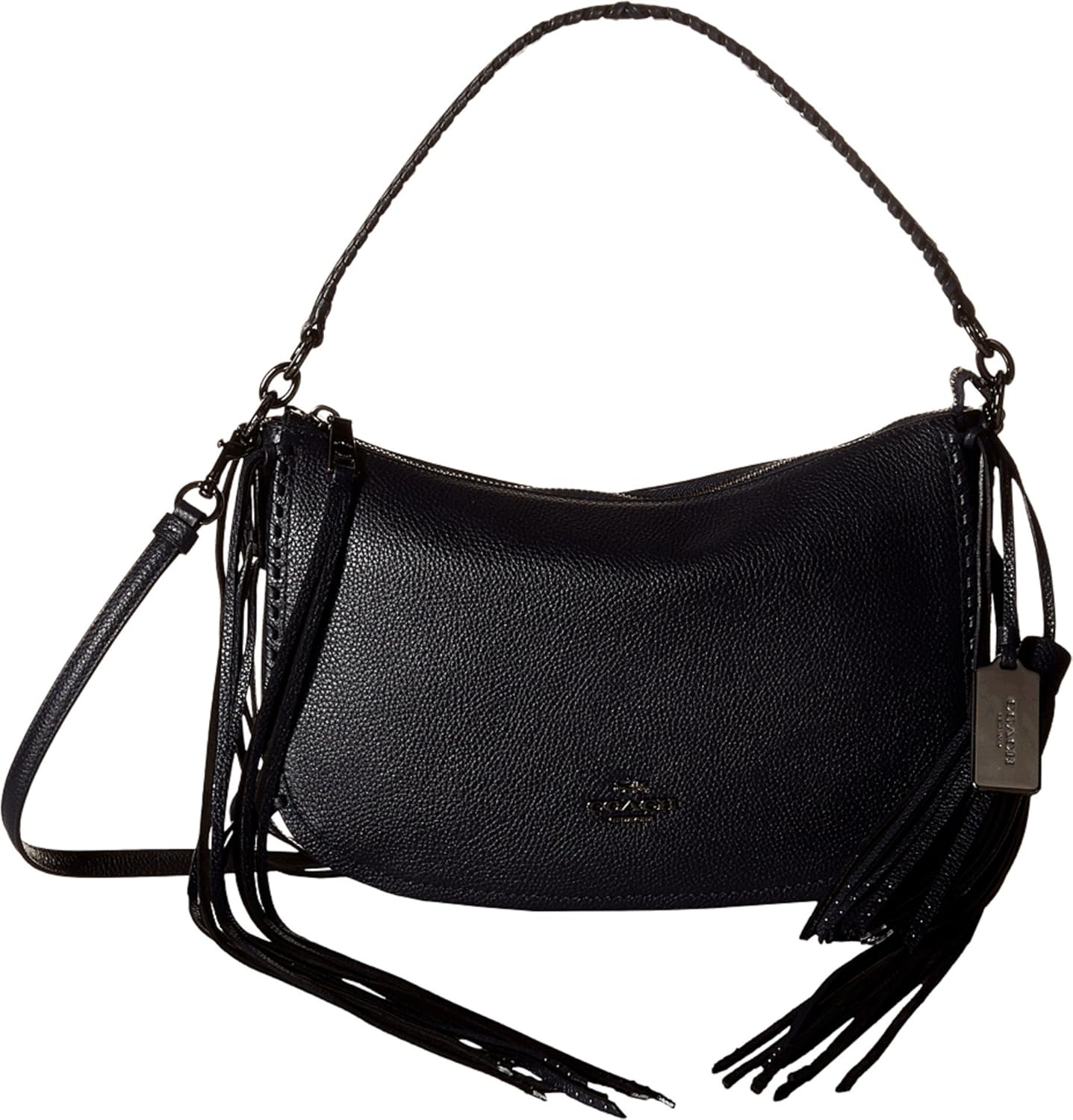 COACH Women's Fringe Chelsea Crossbody DK/Navy Cross Body Handbags