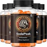 (5 Pack) Soda Peak Gummies for Men - Official SodaPeak Premium Male Gummys All Natural, Advanced Maximum Strength Supplement Formula for Wellness &amp; Overall Health Support, 300 Gummies for 5 Months