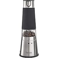 Brim Electric Handheld Burr Coffee Grinder, Simple One-Touch Operation, 9 Precise Grind Settings from Espresso to French…