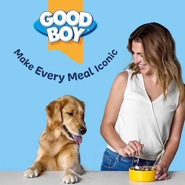GOOD BOY FARM & SEA PROTEIN PUREES DOG FOOD MIXERS FOR ALL ADULT DOGS, 10 COUNT, EASY SINGLE-SERVE TRIPLE FLAVOR TOPPER TREATS WITH TUNA, CHICKEN AND DUCK