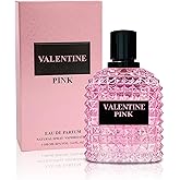 A CENTER Valentine Pink Perfume for Women, Floral Notes Eau de Parfum Spray Casual Daily Cologne 3.4 Fluid Ounce/100Ml Women Fragrance Daytime & Casual Use, for all Skin Types