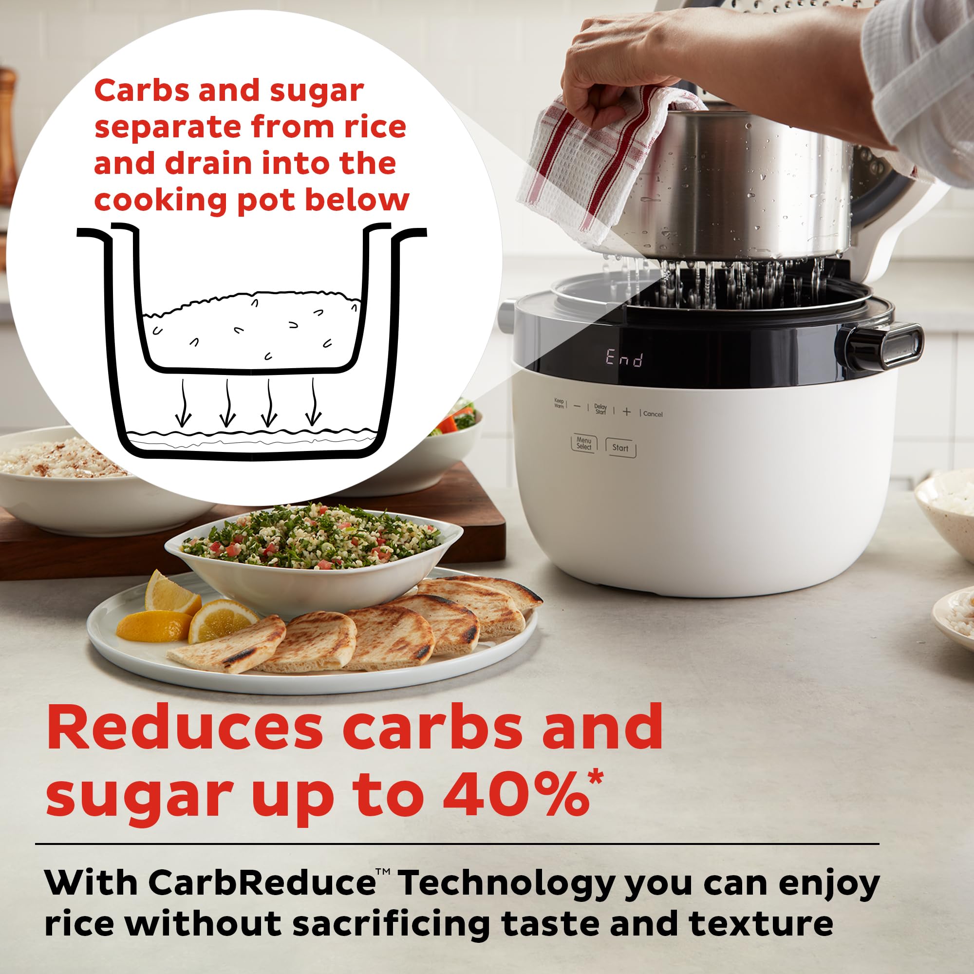 Instant Pot 20-Cup Rice Cooker, Rice and Grain Multi-Cooker with Carb Reducing Technology without Compromising Taste or Texture, From the Makers of Instant Pot, Includes 8 Cooking Presets