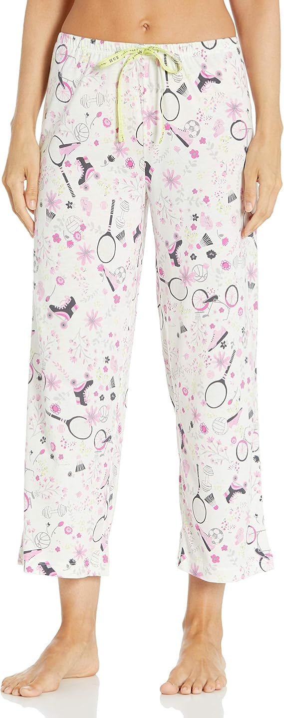 HUE Women's Printed Knit Capri Pajama Sleep Pant at Amazon Women’s