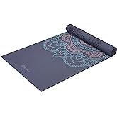 Gaiam Yoga Mat - Premium 6mm Print Reversible Extra Thick Non Slip Exercise & Fitness Mat for All Types of Yoga, Pilates & Fl