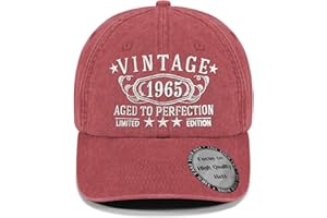CKETDYO Birthday Gifts for Men Women, Personalized 30th - 100th Birthday Gifts, 1924-1995 Vintage Hat