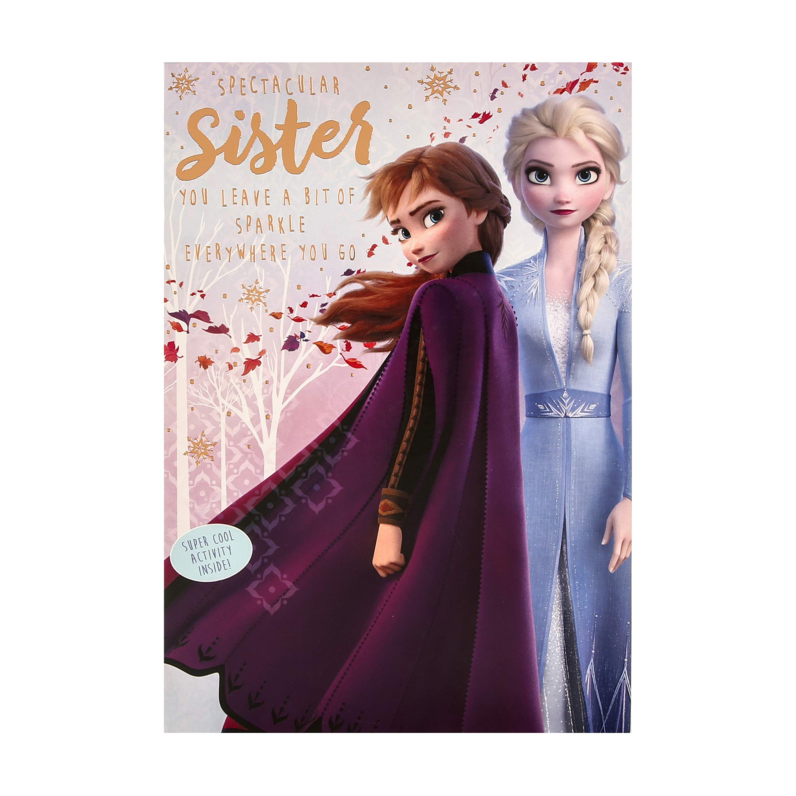 Hallmark Disney's Frozen Birthday Card for Sister - With Spot the Difference Activity Inside
