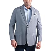 Haggar Mens Men's Jmh Premium Stretch Tailored Fit Subtle Pattern Sport Coats