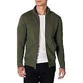 Amazon Essentials Men's Sweatshirt, Mock Neck, Fleece Zip Up