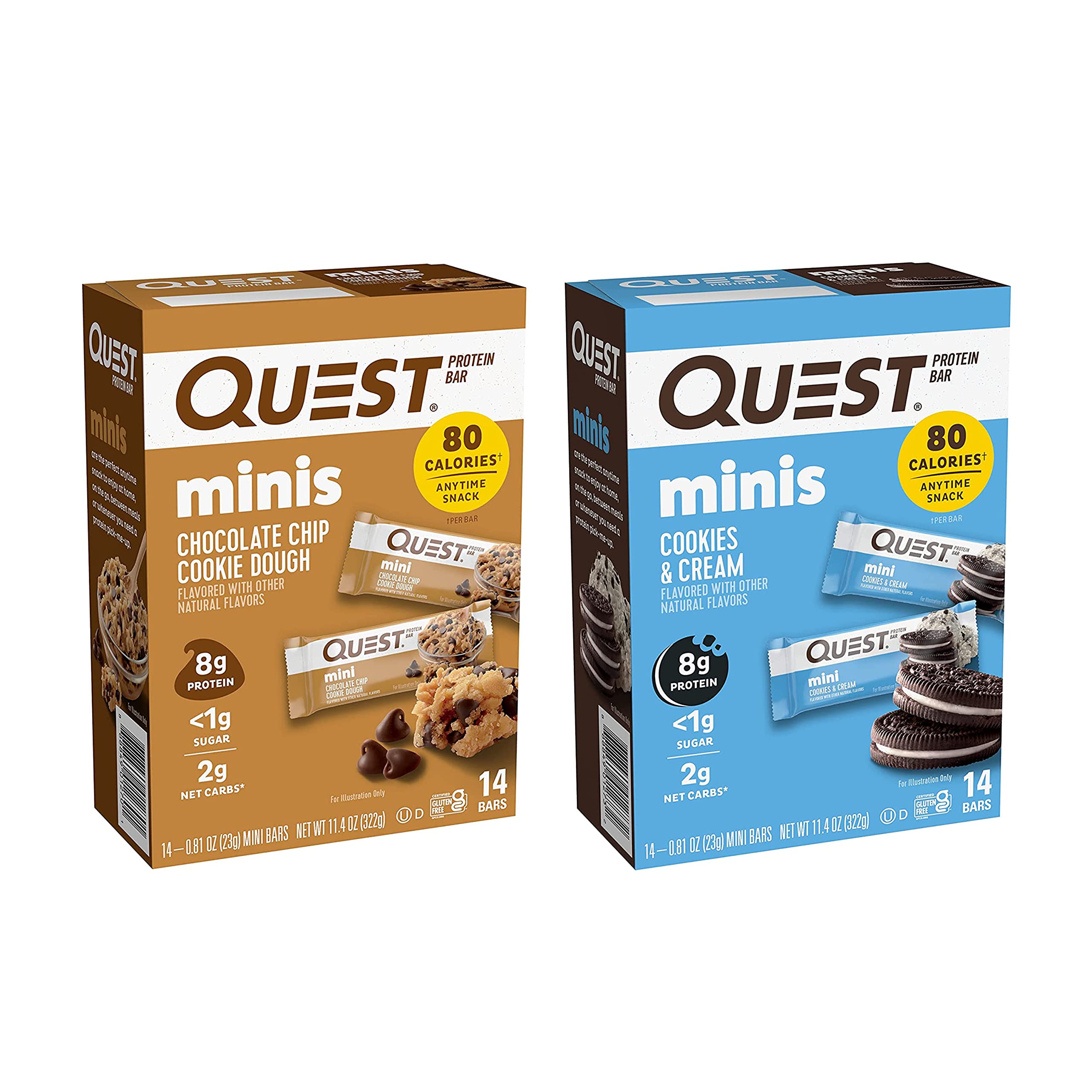 Mua Quest Nutrition Mini Protein Bars Bundle, Chocolate Chip Cookie ...