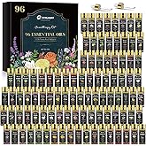 Essential Oil Set - Essential Oils - Pure Essential Oils - Perfect for Diffuser, Massage, Soap, Candle, Bath Bombs Making, Skin & Hair Care, 96x5ml(0.17fl.oz)