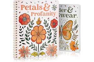 ZICOTO Beautiful Coloring Book Set of 2 for Adult Relaxation - Funny Coloring Books with Floral Designs for a lot of Laughs - The Perfect Stress-Relieving Gift for Women